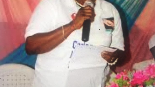 Executive Director of Caring Hands International delivery wecome speech.